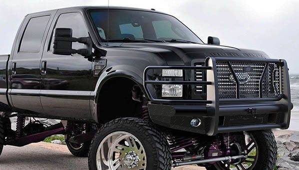 2008-2010 Ford F250/F350 Steelcraft HD Series Gloss Black Front Bumper - HD11320R