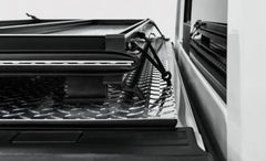 LOMAX PROFESSIONAL SERIES Tonneau Cover for 19-ON Ram 1500 5' 7" Box w/ RamBox &amp; w/o OEM Tri-Fold Cover (Blk Diamond) - Black Patch Performance - ACCEB0040059
