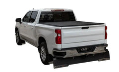 LOMAX PROFESSIONAL SERIES Tonneau Cover for 19-ON Ram 1500 5' 7" Box w/ RamBox &amp; w/o OEM Tri-Fold Cover (Blk Diamond) - Black Patch Performance - ACCEB0040059
