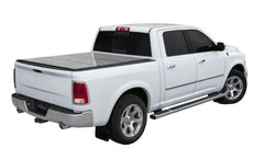 LOMAX PROFESSIONAL SERIES Tonneau Cover for 19-ON Ram 1500 5' 7" Box w/ RamBox &amp; w/o OEM Tri-Fold Cover (Blk Diamond) - Black Patch Performance - ACCEB0040059