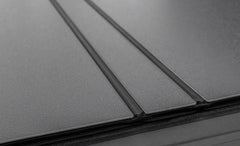LOMAX FOLDING HARD COVER Tonneau Cover for 09-18 Ram 1500 &amp; 19-ON Classic 5' 7" Box w/o RamBox (Black) - Black Patch Performance - ACCEB1040019