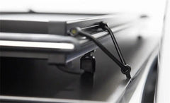 LOMAX FOLDING HARD COVER Tonneau Cover for 09-18 Ram 1500 &amp; 19-ON Classic 5' 7" Box w/o RamBox (Black) - Black Patch Performance - ACCEB1040019