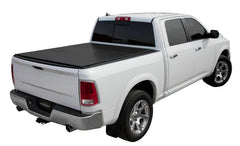 LOMAX FOLDING HARD COVER Tonneau Cover for 09-18 Ram 1500 &amp; 19-ON Classic 5' 7" Box w/o RamBox (Black) - Black Patch Performance - ACCEB1040019