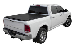 LOMAX FOLDING HARD COVER Tonneau Cover for 19-ON Ram 1500 5' 7" Box w/o Multifunction Tailgate (Black) - Black Patch Performance - ACCEB1040039