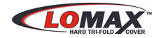 LOMAX FOLDING HARD COVER Tonneau Cover for 19-ON Ram 1500 5' 7" Box w/o Multifunction Tailgate (Black) - Black Patch Performance - ACCEB1040039