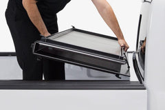 LOMAX FOLDING HARD COVER Tonneau Cover for 16-ON Toyota Tacoma 6' Box w/o OEM Hard Cover (Black) - Black Patch Performance - ACCEB1050029