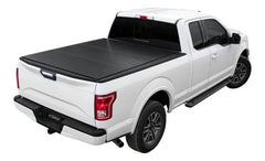 LOMAX FOLDING HARD COVER Tonneau Cover for 22-ON Toyota Tundra 5' 6" Box w/ Deck Rail (Black) - Black Patch Performance - ACCEB1050099
