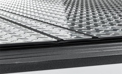LOMAX FOLDING HARD COVER Tonneau Cover for 19-ON Ram 1500 5' 7" Box w/o Multifunction Tailgate (Diamond) - Black Patch Performance - ACCEB2040039