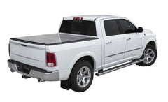 LOMAX FOLDING HARD COVER Tonneau Cover for 19-ON Ram 1500 5' 7" Box w/o Multifunction Tailgate (Diamond) - Black Patch Performance - ACCEB2040039