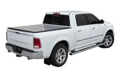 LOMAX FOLDING HARD COVER Tonneau Cover for 19-ON Ram 1500 5' 7" Box w/ RamBox &amp; w/o OEM Tri-Fold Cover (Diamond) - Black Patch Performance - ACCEB2040059