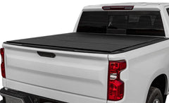 LOMAX FOLDING HARD COVER Tonneau Cover for 16-ON Toyota Tacoma 5' Box w/o OEM Hard Cover (Urethane) - Black Patch Performance - ACCEB3050019