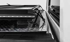 LOMAX FOLDING HARD COVER Tonneau Cover for 16-ON Toyota Tacoma 5' Box w/o OEM Hard Cover (Urethane) - Black Patch Performance - ACCEB3050019