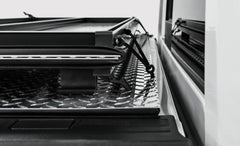 LOMAX FOLDING HARD COVER Tonneau Cover for 22-ON Toyota Tundra 5' 6" Box w/ Deck Rail (Urethane) - Black Patch Performance - ACCEB3050099