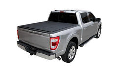 LOMAX FOLDING HARD COVER Tonneau Cover for 19-ON Ram 1500 5' 7" Box w/o Multifunction Tailgate (Blk Diamond) - Black Patch Performance - ACCEB4040039