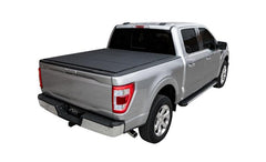 LOMAX FOLDING HARD COVER Tonneau Cover for 22-ON Toyota Tundra 5' 6" Box w/ Deck Rail (Blk Diamond) - Black Patch Performance - ACCEB4050099