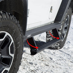 ActionTrac 69.6" Powered Running Boards, Select Chevrolet Tahoe - Body from Black Patch Performance