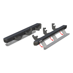 ActionTrac 83.6" Powered Running Boards, Select Ford Ranger - Body from Black Patch Performance