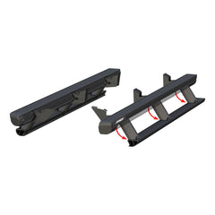 ActionTrac 83.6" Powered Running Boards, Select Toyota Tacoma Crew Cab - Body from Black Patch Performance