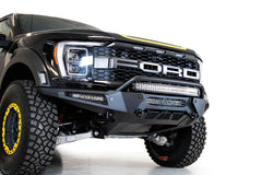 Addictive Desert Designs F210221180103 HoneyBadger Front Bumper - Black Patch Performance - ADDIF210221180103