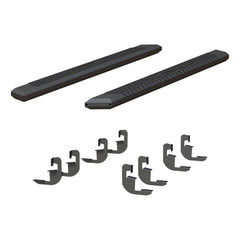 AdvantEDGE 5-1/2" x 75" Black Aluminum Side Bars, Select Silverado, Sierra Crew - Body from Black Patch Performance