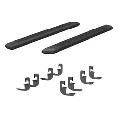 AdvantEDGE 5-1/2" x 75" Black Aluminum Side Bars, Select Silverado, Sierra Crew - Body from Black Patch Performance