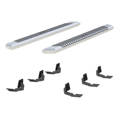 AdvantEDGE 5-1/2" x 75" Chrome Aluminum Side Bars, Select Ram 1500 - Body from Black Patch Performance