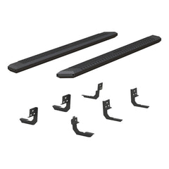 AdvantEDGE 5-1/2" x 85" Black Aluminum Side Bars, Select Dodge, Ram 1500 to 5500 - Body from Black Patch Performance