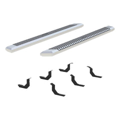 AdvantEDGE 5-1/2" x 85" Chrome Aluminum Side Bars, Select Toyota Tundra - ARIES - Body
