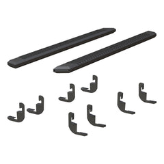 AdvantEDGE 5-1/2" x 91" Black Aluminum Side Bars, Select Silverado, Sierra Crew - Body from Black Patch Performance