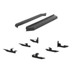 AeroTread 5" x 67" Black Stainless Running Boards, Select Honda Pilot - Body from Black Patch Performance
