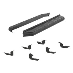 AeroTread 5" x 67" Black Stainless Running Boards, Select Toyota 4Runner - Body from Black Patch Performance