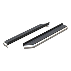 AeroTread 5" x 67" Polished Stainless Running Boards (No Brackets) - ARIES - Body