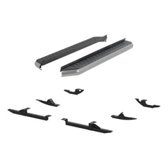 AeroTread 5" x 67" Polished Stainless Running Boards, Select Compass, Patriot - Body from Black Patch Performance