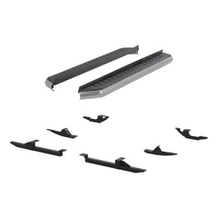 AeroTread 5" x 67" Polished Stainless Running Boards, Select Compass, Patriot - Body from Black Patch Performance