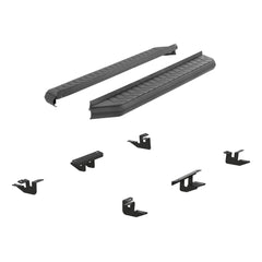 AeroTread 5" x 70" Black Stainless Running Boards, Select Ford Edge - Body from Black Patch Performance