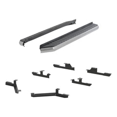 AeroTread 5" x 73" Polished Stainless Running Boards, Select Equinox, Terrain - Body from Black Patch Performance