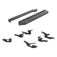 AeroTread 5" x 76" Black Stainless Running Boards, Select Ford Explorer - Body from Black Patch Performance