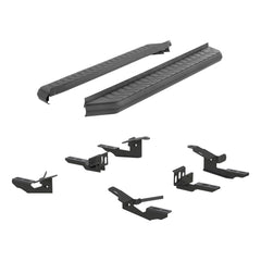AeroTread 5" x 76" Black Stainless Running Boards, Select Ford Explorer - Body from Black Patch Performance
