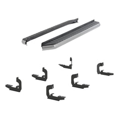 AeroTread 5" x 76" Polish Stainless Running Boards, Select Cadillac, Chevy, GMC - Body from Black Patch Performance