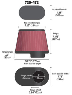 AIR Air Intake Components - Black Patch Performance - AIRA720472