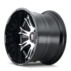 22x14 AMERICAN TRUXX BOMB 8x180 Offset ( - 76) Center Bore (125.2) Style #AT154 | AT154 - 22478BM - 76 - Black Patch Performance - AMERAT15422478BM76