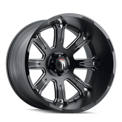 22x14 AMERICAN TRUXX BOMB 5x5.5 Offset ( - 76) Center Bore (87.1) Style #AT154 | AT154 - 22485M - 76 - Black Patch Performance - AMERAT15422485M76