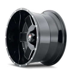 20x9 AMERICAN TRUXX ARMOR 8x6.5 Offset ( - 12) Center Bore (125.2) Style #AT155 | AT155 - 2981M - 12 - Black Patch Performance - AMERAT1552981M12