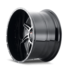20x10 AMERICAN TRUXX VORTEX 6x135 Offset ( - 24) Center Bore (87.1) Style #AT162 | AT162 - 2136BM - 24 - Black Patch Performance - AMERAT1622136BM24