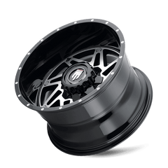 20x10 AMERICAN TRUXX WARRIOR 5x5.5 5x150 Offset ( - 24) Center Bore (110.3) Style #AT165 | AT165 - 2197BM - 24 - Black Patch Performance - AMERAT1652197BM24