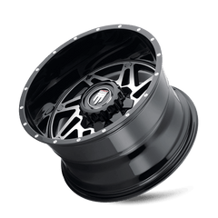 22x14 AMERICAN TRUXX WARRIOR 5x5 5x5.5 Offset ( - 76) Center Bore (78.1) Style #AT165 | AT165 - 22452BM - 76 - Black Patch Performance - AMERAT16522452BM76