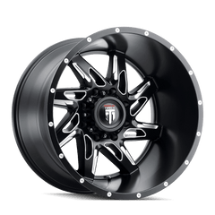 20x10 AMERICAN TRUXX SPYDER 8x6.5 Offset ( - 24) Center Bore (125.2) Style #AT183 | AT183 - 2181M - 24 - Black Patch Performance - AMERAT1832181M24