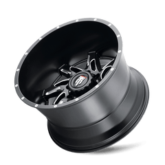 20x10 AMERICAN TRUXX SPYDER 5x5.5 Offset ( - 24) Center Bore (87.1) Style #AT183 | AT183 - 2185M - 24 - Black Patch Performance - AMERAT1832185M24