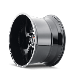 22x14 AMERICAN TRUXX SPYDER 5x5 Offset ( - 76) Center Bore (78.1) Style #AT183 | AT183 - 22473BM - 76 - Black Patch Performance - AMERAT18322473BM76