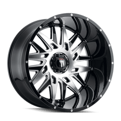 22x12 AMERICAN TRUXX DNA 6x5.5 Offset ( - 44) Center Bore (106.1) Style #AT184 | AT184 - 221283BM - M - Black Patch Performance - AMERAT184221283BMM